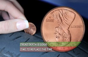Penny Tread Depth test