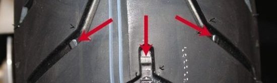 Street Bike Tire Tread Indicators