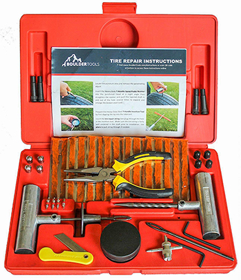 Boulder Tools- 56 PC Heavy Duty Tire Repair Kit