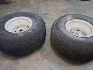 Old Lawn Mower Tires