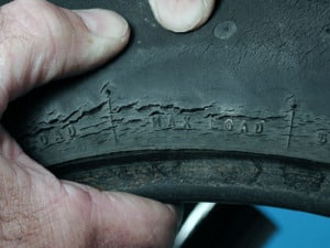 Free Used Tire That Has an Issue With Cracking and Punctures